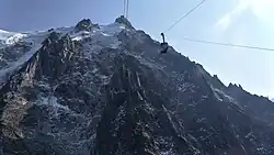 Foto vanaf de cabine van het tweede traject