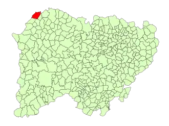 Kaart van Aldeadávila de la Ribera