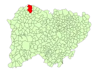 Kaart van Villarino de los Aires