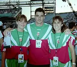 Tóth links op de Olympische Spelen in Atlanta 1996