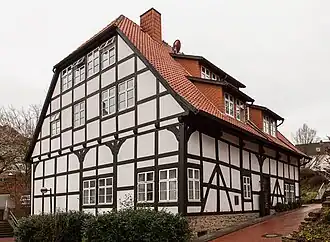 Vakwerkhuis te Hausberge Hof Tönsmeier