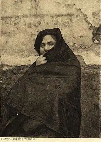 Een Turkse vrouw uit Ohrid in 1917