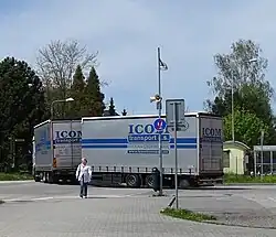 Vrachtwagen van ICOM transport (2017)