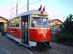 De eerste Tatra-tram in Oost-Europa was de T1 in Praag