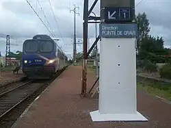 TER in station Caudéran-Mérignac.