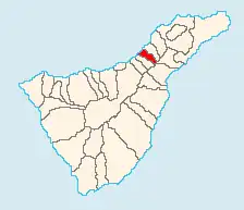 Kaart van La Matanza de Acentejo