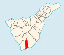 Kaart van San Miguel de Abona