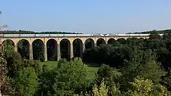 TGV op het viaduct van Lusignan