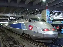 TGV Atlantique-treinstel op station Paris-Montparnasse