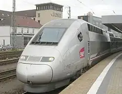 TGV POS als vervangende ICE Parijs - Frankfurt in Saarbrücken Hbf
