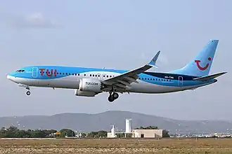 Boeing 737-8 MAX met registratienummer OO-TMA