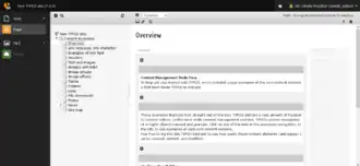 Het beheergedeelte van TYPO3 10.4