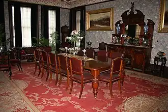 De tafel waar het verdrag is ondertekend