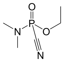 Structuurformule van tabun
