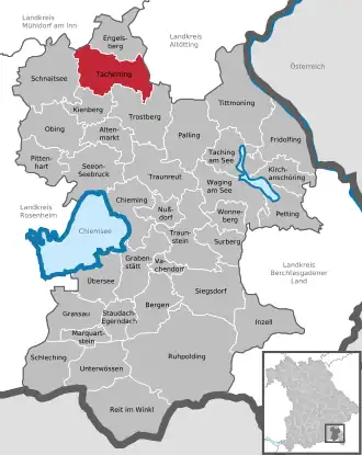 Kaart van Tacherting