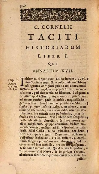 Titelpagina Historiae uit editie 1687