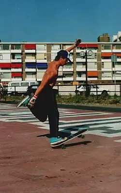 Pierre-André tailwheelie, Hans Lucas, Zandvoort, 1989