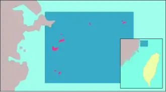 Kaart van Matsu-archipel