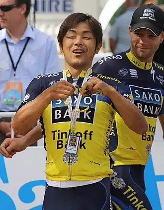 Miyazawa bij de Tour Down Under 2013.