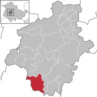 Kaart van Tambach-Dietharz