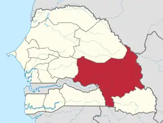 Kaart van Tambacounda