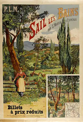 Reclameposter voor Sail-les-Bains