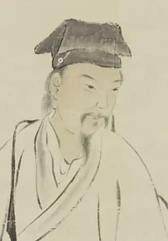 Portret van Tang Yin (detail) uit 1743 door Hua Yan