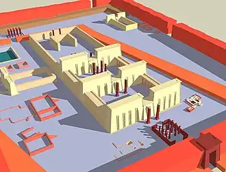 Reconstructie van het tempelcomplex van Amon