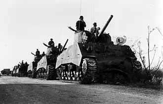Israëlische tanks in 1948.