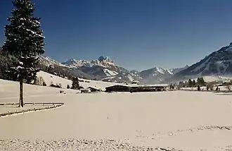 Tannheimer Tal in de winter