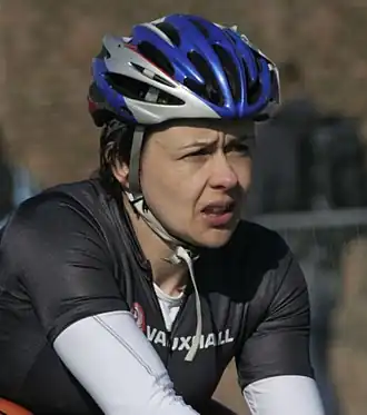 Tijdens de marathon van Londen in 2005