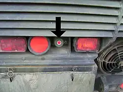 Europees verduisterd remlicht