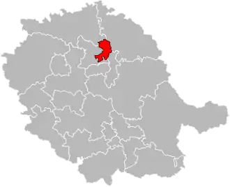 Locatie van het kanton