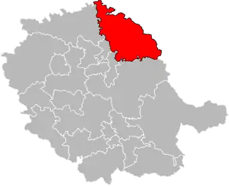 Locatie van het kanton