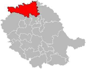 Locatie van het kanton