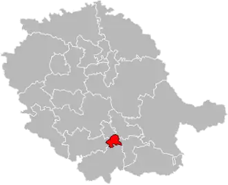 Locatie van het kanton