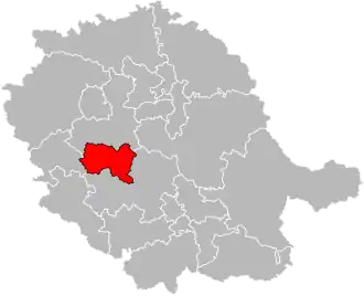 Locatie van het kanton