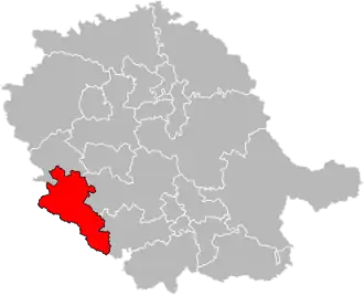 Locatie van het kanton