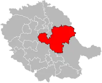 Locatie van het kanton