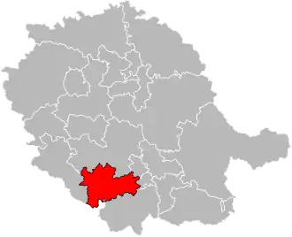 Locatie van het kanton