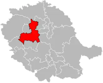 Locatie van het kanton