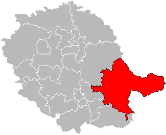 Locatie van het kanton