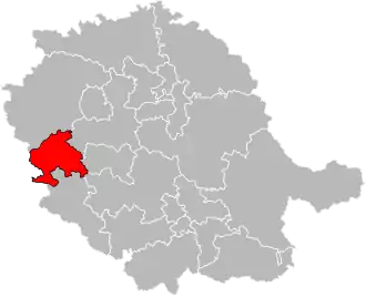 Locatie van het kanton