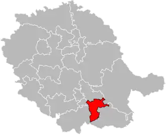 Locatie van het kanton