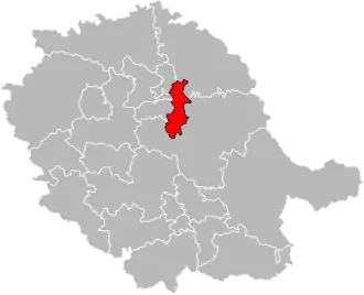 Locatie van het kanton