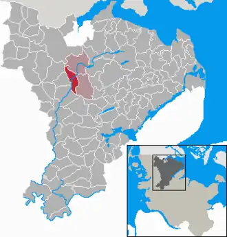 Kaart van Tarp (Duitsland)