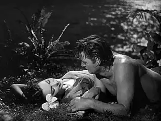 Maureen O'Sullivan en Johnny Weissmuller in Tarzan's Secret Treasure