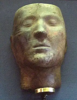 Dodenmasker, nu in het Nationaal Historisch Museum (Moskou)