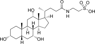 Structuurformule van taurogalzuur