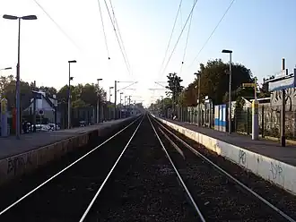 Zicht over de perrons.